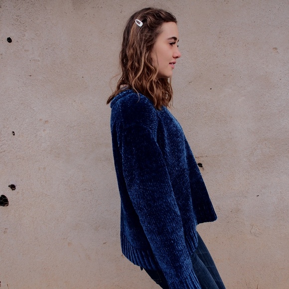 NWOT Nordstrom BNCI Blanc Noir Chenille Pullover - Picture 4 of 7